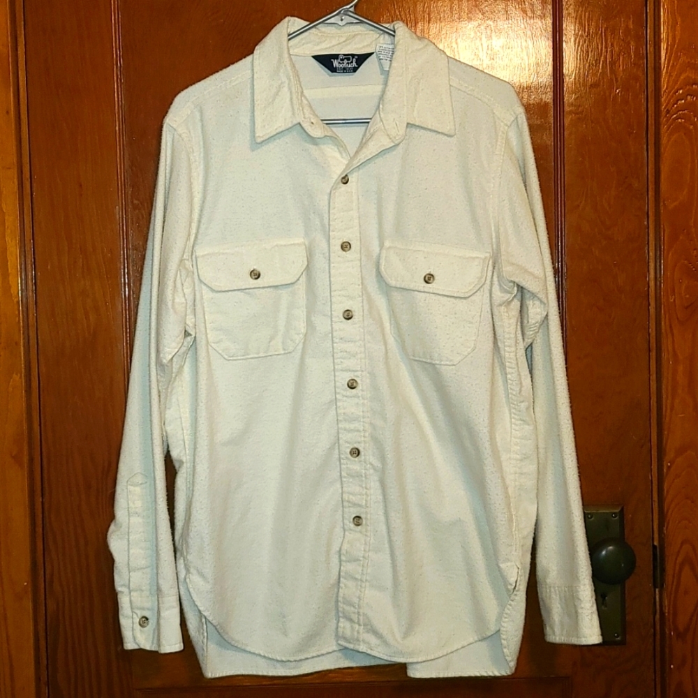 Mens Cream Woolrich Shirt